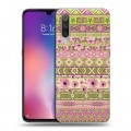 Дизайнерский пластиковый чехол для Xiaomi Mi9 Ацтекская флористика