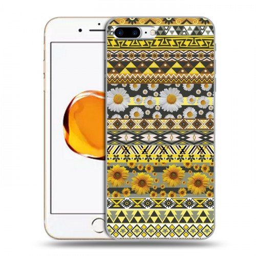 Дизайнерский силиконовый чехол для Iphone 7 Plus / 8 Plus Ацтекская флористика