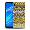 Дизайнерский пластиковый чехол для Huawei Y6 (2019) Ацтекская флористика