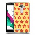 Дизайнерский силиконовый чехол для LG G4 Бежевые цветы