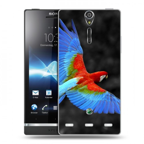 Дизайнерский пластиковый чехол для Sony Xperia S Попугаи