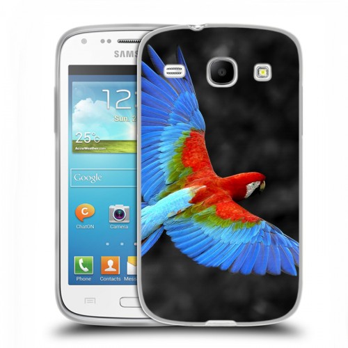 Дизайнерский силиконовый чехол для Samsung Galaxy Core Попугаи
