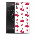 Дизайнерский пластиковый чехол для Sony Xperia XZs Фруктово-арбузные узоры