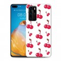 Дизайнерский силиконовый с усиленными углами чехол для Huawei P40 Фруктово-арбузные узоры