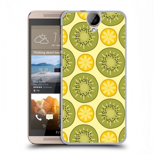 Дизайнерский пластиковый чехол для HTC One E9+ Фруктово-арбузные узоры