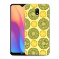 Дизайнерский силиконовый с усиленными углами чехол для Xiaomi RedMi 8A Фруктово-арбузные узоры