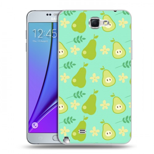 Дизайнерский пластиковый чехол для Samsung Galaxy Note 2 Фруктово-арбузные узоры