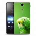 Дизайнерский пластиковый чехол для Sony Xperia TX Попугаи