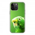Дизайнерский силиконовый чехол для Iphone 14 Pro Max Попугаи