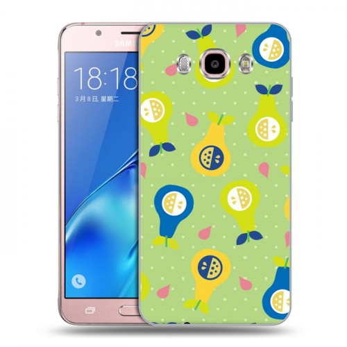Дизайнерский силиконовый с усиленными углами чехол для Samsung Galaxy J5 (2016) Фруктово-арбузные узоры