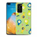 Дизайнерский пластиковый чехол для Huawei P40 Фруктово-арбузные узоры