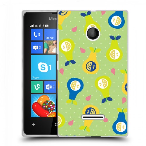 Дизайнерский пластиковый чехол для Microsoft Lumia 435 Фруктово-арбузные узоры