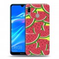 Дизайнерский пластиковый чехол для Huawei Y6 (2019) Фруктово-арбузные узоры