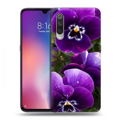 Дизайнерский силиконовый с усиленными углами чехол для Xiaomi Mi9 Анютины глазки