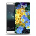 Дизайнерский пластиковый чехол для Huawei Mate S Анютины глазки