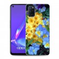 Дизайнерский пластиковый чехол для OPPO A52 Анютины глазки