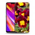 Дизайнерский пластиковый чехол для LG G8 ThinQ Анютины глазки