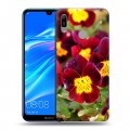 Дизайнерский пластиковый чехол для Huawei Y6 (2019) Анютины глазки