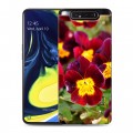 Дизайнерский пластиковый чехол для Samsung Galaxy A80 Анютины глазки