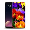 Дизайнерский пластиковый чехол для Meizu 15 Plus Анютины глазки