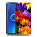 Дизайнерский силиконовый чехол для Alcatel 5V Анютины глазки