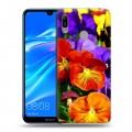 Дизайнерский пластиковый чехол для Huawei Y6 (2019) Анютины глазки