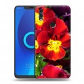 Дизайнерский силиконовый чехол для Alcatel 5V Анютины глазки