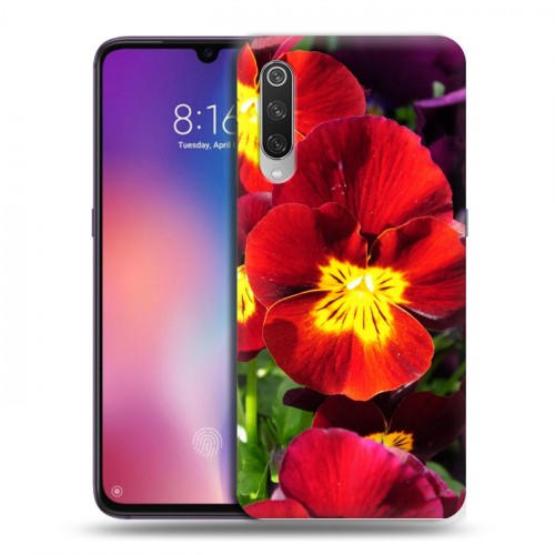 Дизайнерский силиконовый с усиленными углами чехол для Xiaomi Mi9 Анютины глазки