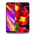 Дизайнерский пластиковый чехол для LG G8 ThinQ Анютины глазки