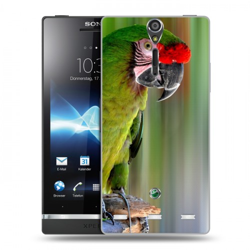 Дизайнерский пластиковый чехол для Sony Xperia S Попугаи