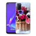 Дизайнерский пластиковый чехол для OPPO A52 Анютины глазки