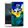 Дизайнерский пластиковый чехол для Huawei Mate S Анютины глазки