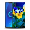 Дизайнерский силиконовый чехол для Alcatel 5V Анютины глазки