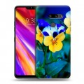 Дизайнерский пластиковый чехол для LG G8 ThinQ Анютины глазки