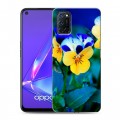 Дизайнерский пластиковый чехол для OPPO A52 Анютины глазки