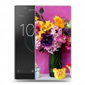 Дизайнерский пластиковый чехол для Sony Xperia L1 Анютины глазки