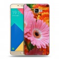 Дизайнерский силиконовый чехол для Samsung Galaxy A9 Герберы