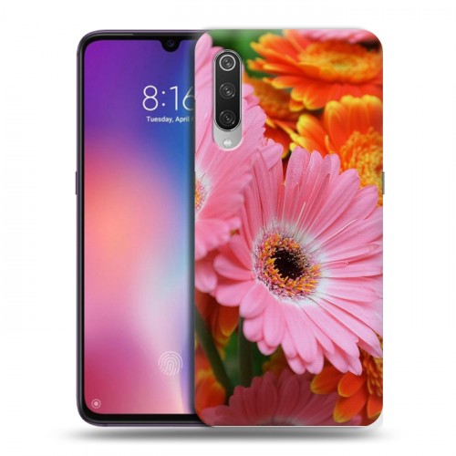 Дизайнерский силиконовый с усиленными углами чехол для Xiaomi Mi9 Герберы