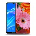 Дизайнерский пластиковый чехол для Huawei Y6 (2019) Герберы