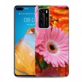 Дизайнерский пластиковый чехол для Huawei P40 Герберы