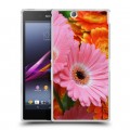 Дизайнерский пластиковый чехол для Sony Xperia Z Ultra  Герберы