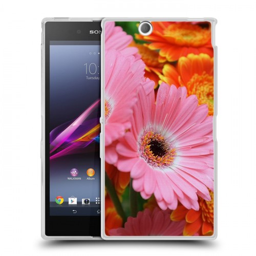 Дизайнерский пластиковый чехол для Sony Xperia Z Ultra  Герберы