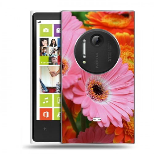 Дизайнерский пластиковый чехол для Nokia Lumia 1020 Герберы