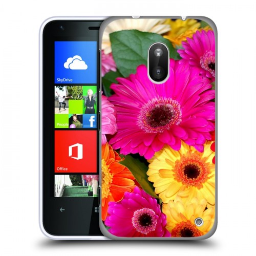 Дизайнерский пластиковый чехол для Nokia Lumia 620 Герберы