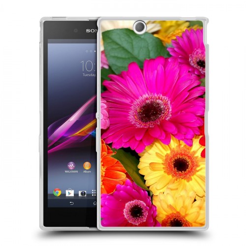 Дизайнерский пластиковый чехол для Sony Xperia Z Ultra  Герберы