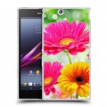 Дизайнерский пластиковый чехол для Sony Xperia Z Ultra  Герберы