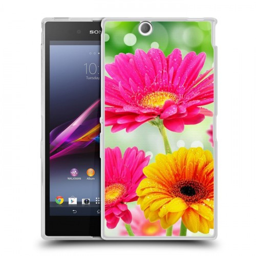 Дизайнерский пластиковый чехол для Sony Xperia Z Ultra  Герберы