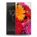 Дизайнерский пластиковый чехол для Sony Xperia XZs Герберы