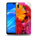 Дизайнерский пластиковый чехол для Huawei Y6 (2019) Герберы