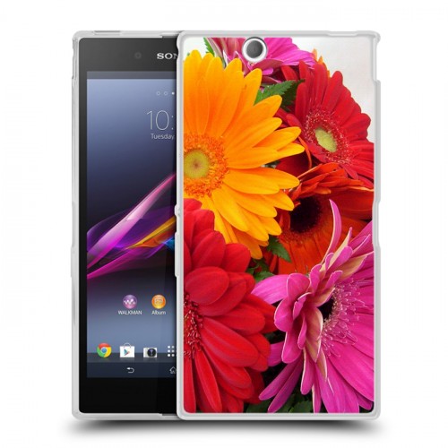 Дизайнерский пластиковый чехол для Sony Xperia Z Ultra  Герберы